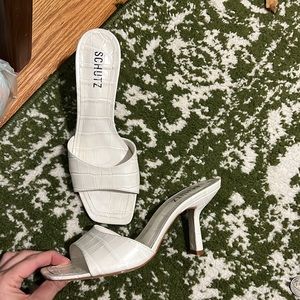 Schutz Croc Heels